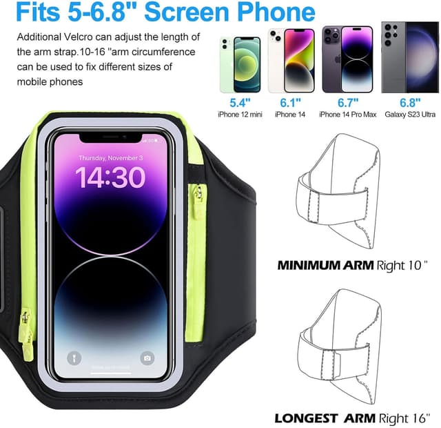 Detalle de Brassard sport Razobws 6,8 pouces