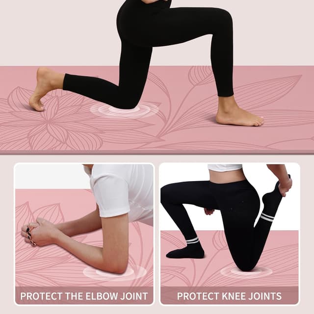 Thumbnail 6 de PAIDU Large Yoga Mat (72”x36”x0.4”) Extra Wide & Thick Non-Slip Exercise Mat