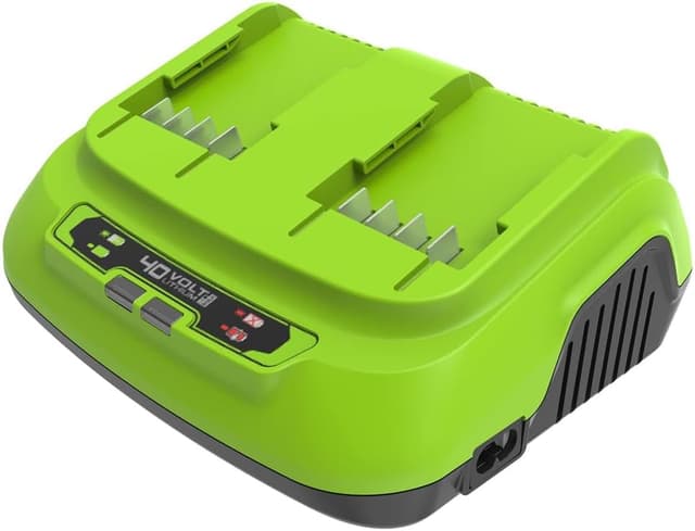 Detalle de Greenworks G24B4 + G24UC : batterie lithium-ion 24V 4Ah et chargeur d’origine 60W