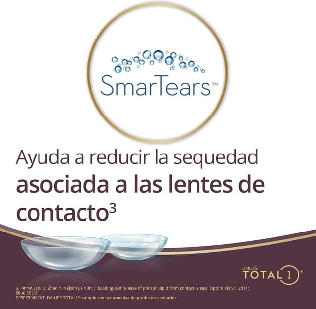 Thumbnail 4 de Dailies Total 1 - Lentes diarios de contacto 🥽, 30 unidades