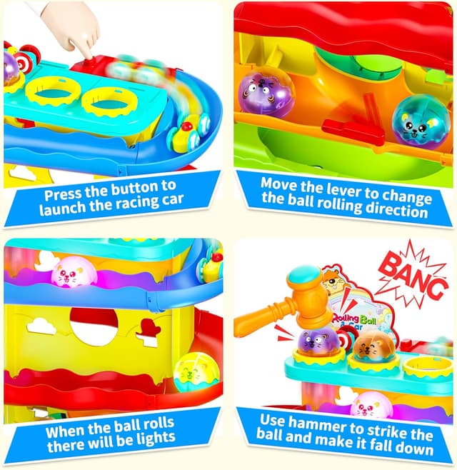 Detalle 2 de Funwee 2-in-1 Rolling Ball Ramp Toy