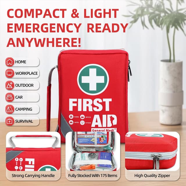 Detalle 2 de General Medi Compact 175-Piece First Aid Kit