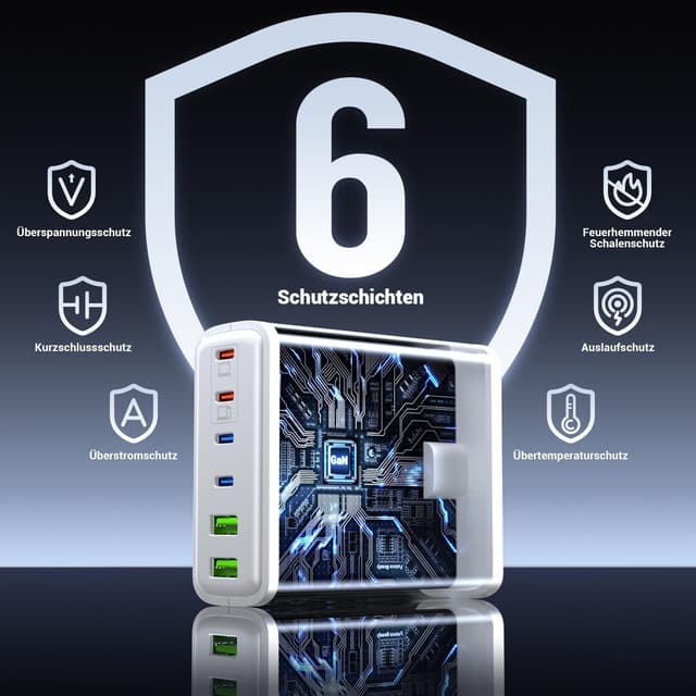 Detalle 2 de Ombrex USB-C 220 W Mehrfachladegerät