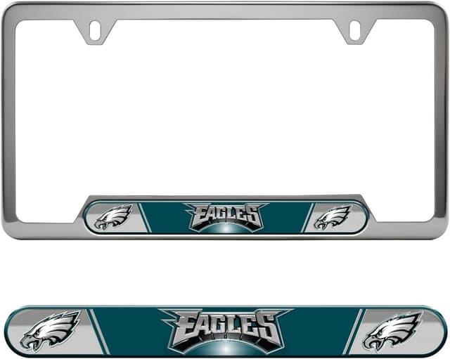 Thumbnail 6 de FANMATS NFL Embossed License Plate Frame (Stainless Steel) with Team Logo Inserts