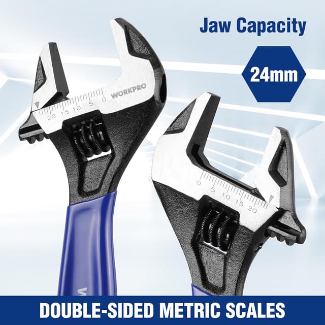 Thumbnail 4 de WORKPRO 150 mm Wide Mouth Adjustable Wrench