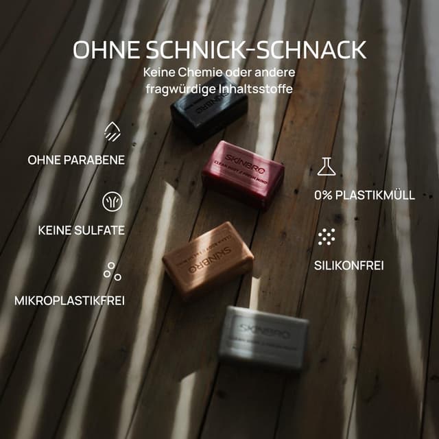 Thumbnail 6 de SKINBRO Originals Festes Duschgel für Männer mit Aktivkohle (100 g) – vegan, silikonfrei, Made in Germany