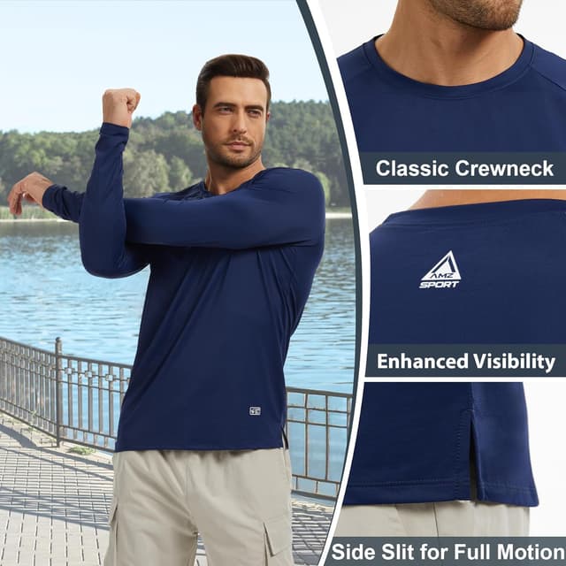 Thumbnail 4 de AMZSPORT Paquete 3 Camisetas Manga Larga UPF 50+