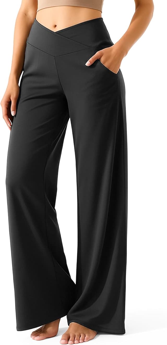 Thumbnail 1 de Yogaration Pantalones Yoga Mujer Pierna Ancha Cintura Alta