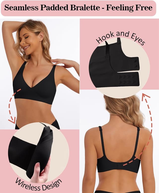 Detalle de BOUFOR Deep V Push Up Bralette