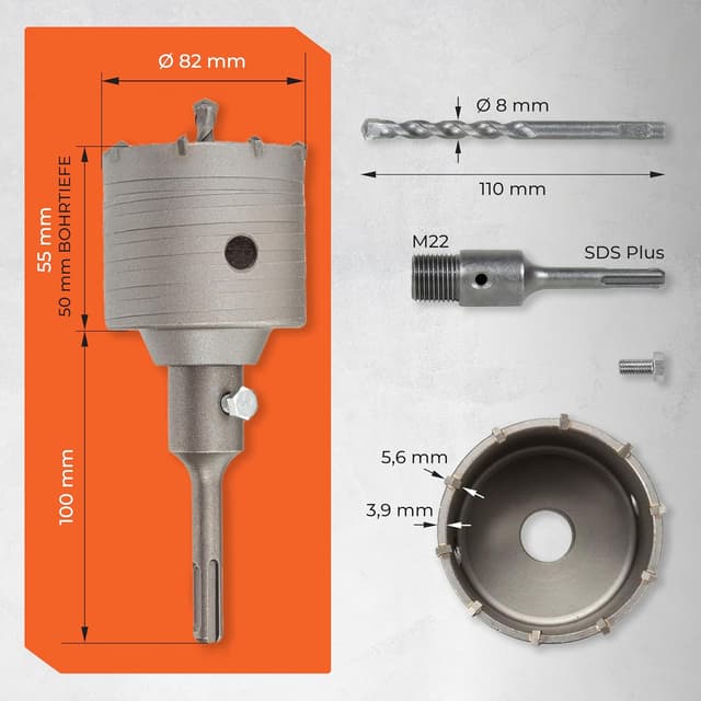 Thumbnail 2 de BAUBECK SDS Plus Forets béton 7 pièces