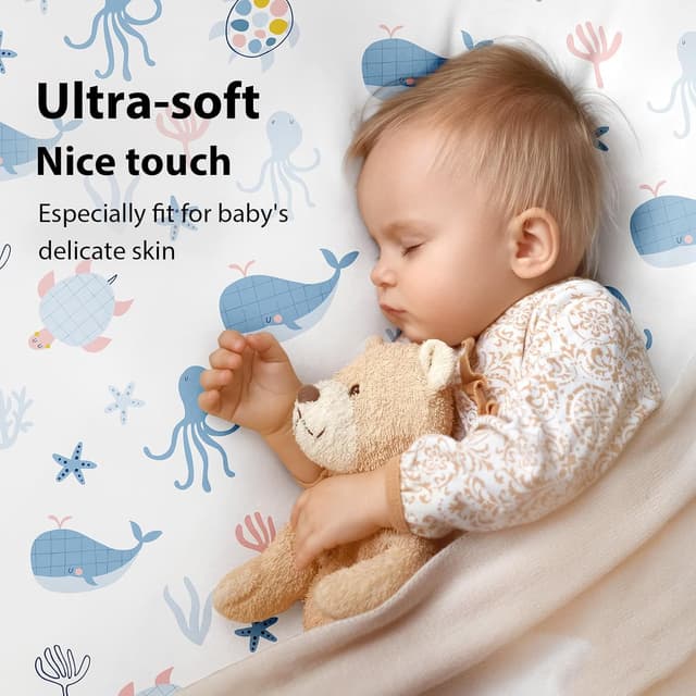 Detalle de FIEMOL Baby Spannbettlaken Beistellbett 83x50 cm