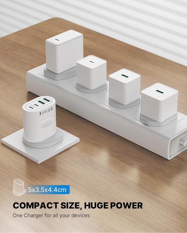 Thumbnail 5 de 60W 4‑Port USB C Plug Fast Charge