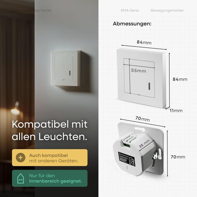 Thumbnail 6 de Scandinavian home Bewegungsmelder Innen