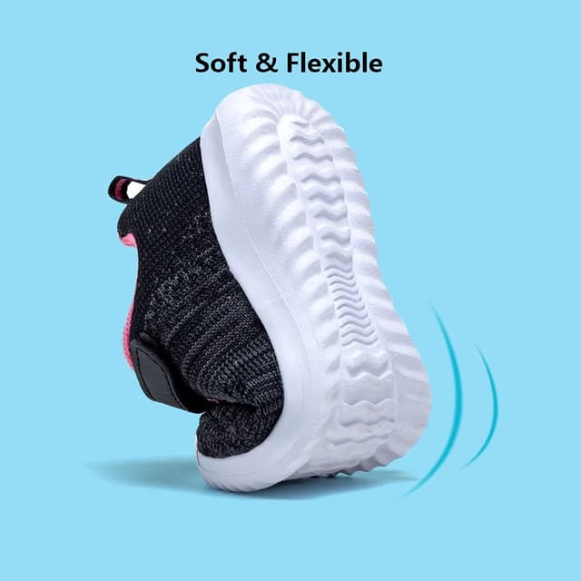 Detalle 2 de COODO Toddler/Little Kid Running Sneakers with Hook-and-Loop Closure