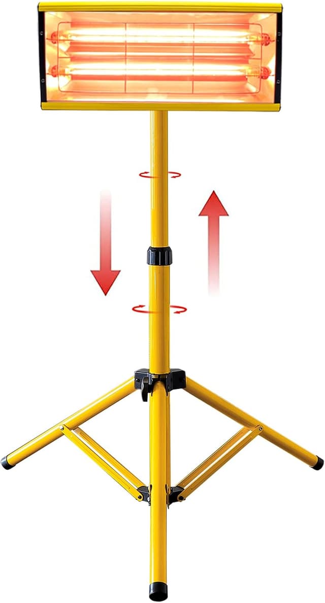 Detalle de DATOUBOSS lampada a infrarossi 2000W per polimerizzazione e asciugatura della vernice auto con staffa telescopica