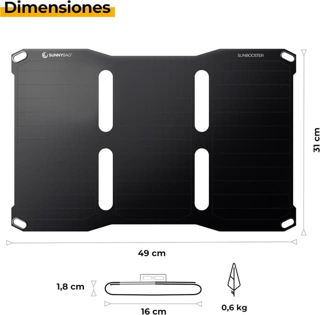 Thumbnail 1 de Sunnybag SUNBOOSTER 21 | Cargador Solar Plegable