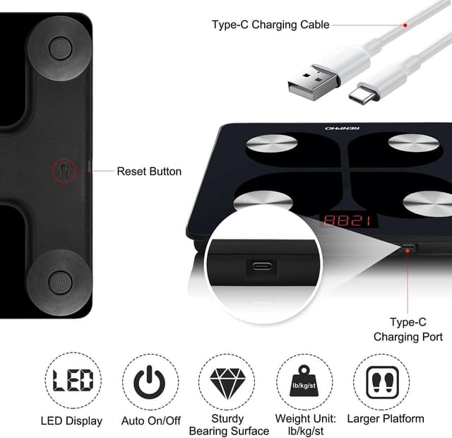 Thumbnail 2 de RENPHO Elis 1 Körperfettwaage Präzise Analyse