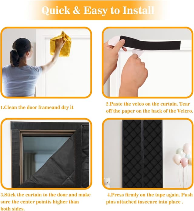 Thumbnail 5 de Rideau Magnétique Isolant 100x210 cm