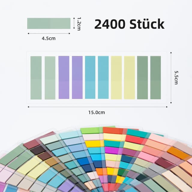 Detalle 2 de damoguin Haftstreifen 2400 Stück