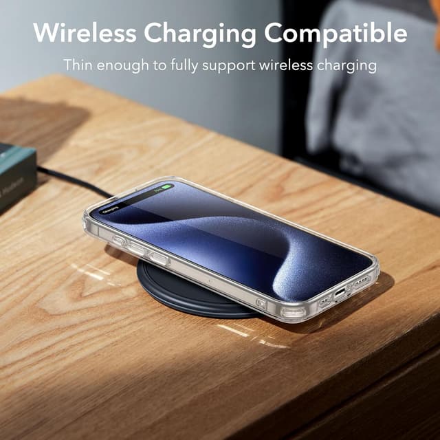 Thumbnail 6 de ESR Zero Series Clear Case for iPhone 15 Pro Max (Shockproof Thin Transparent TPU) – Clear