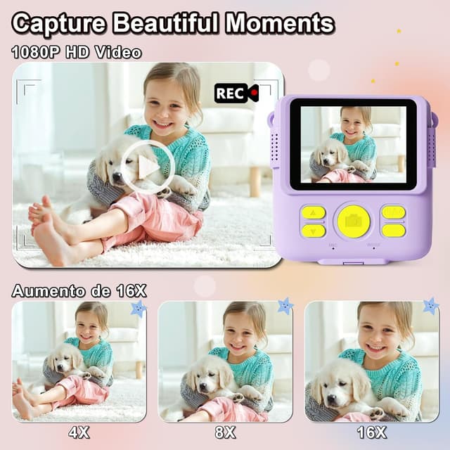 Detalle de GKTZ Macchina Fotografica Bambini 1080P