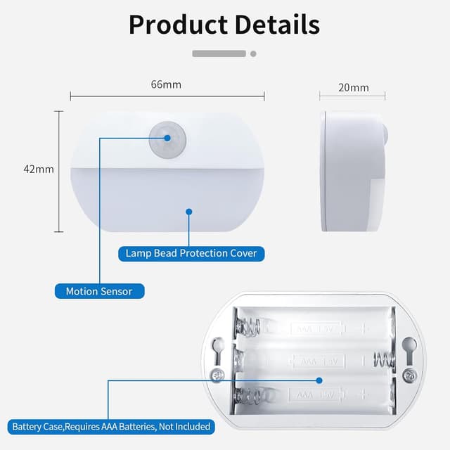 Detalle 2 de SAMALICAR Nachtlicht mit Bewegungsmelder
