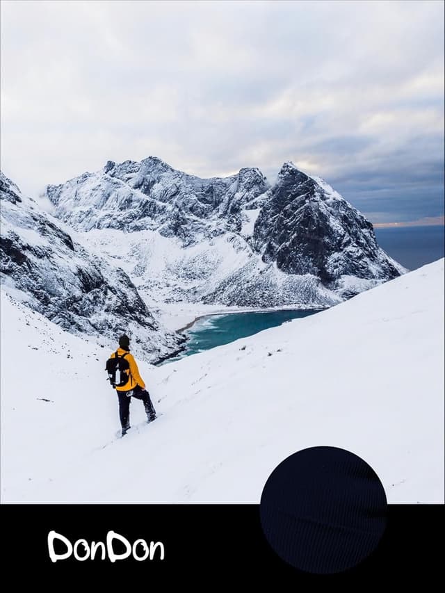 Detalle 2 de DonDon beanie invernale classico in maglia