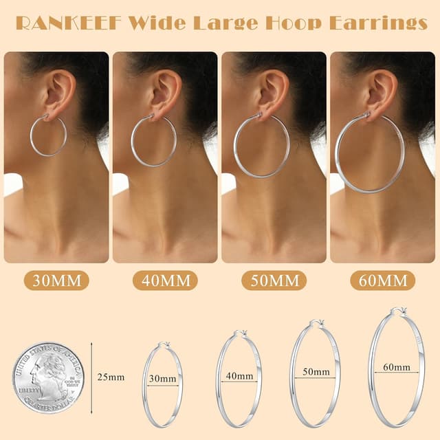 Thumbnail 5 de RANKEEF Creolen Silber 925, 3 mm breit