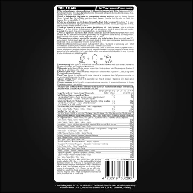 Detalle 2 de ESN IsoWhey Hardcore Protein 2 kg — Vainilla 🍽