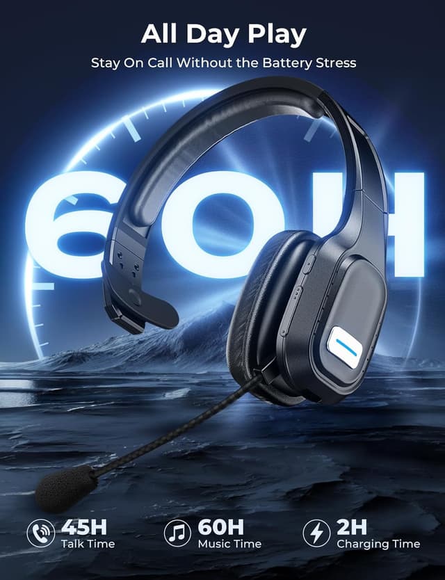 Detalle 2 de wyness Bluetooth Headset 60Hrs