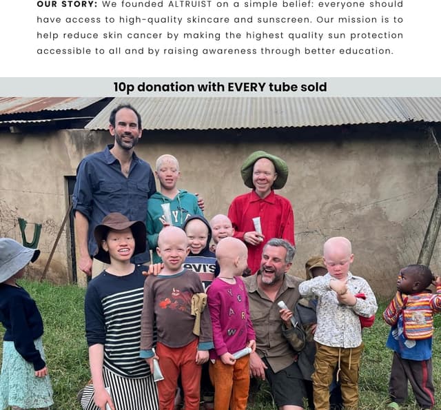 Detalle de ALTRUIST Suncreen SPF50 100 ml: protezione solare high-performance senza profumo