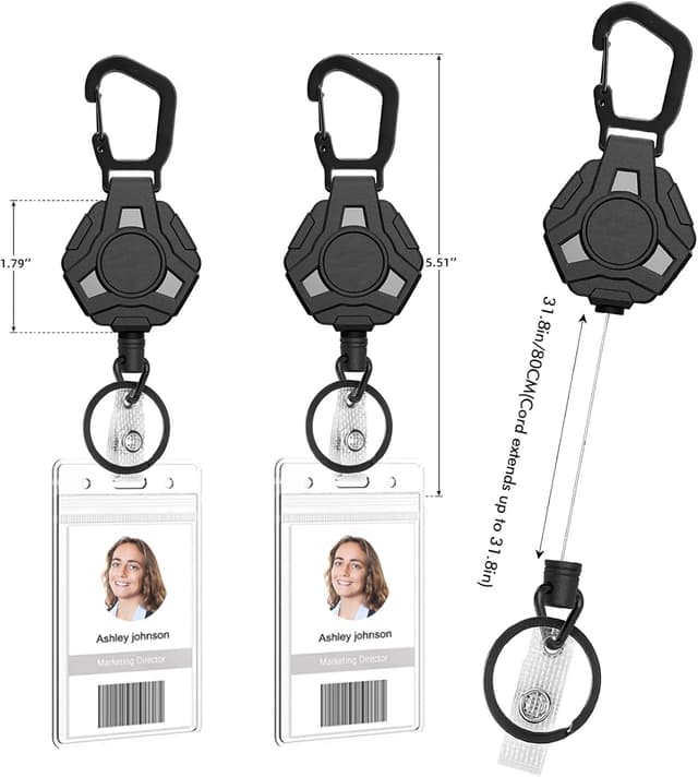 Detalle 2 de DIHOOM Retractable Keyring 31.8" steel cord