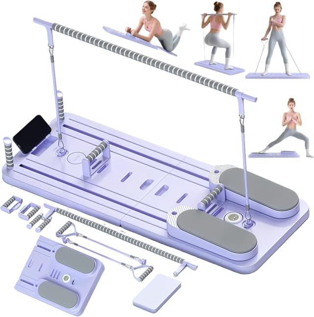 Detalle de CroyVine Pilates Board–Pilates Reformer Board (portable home Pilates kit) for core, abs, and full-body training