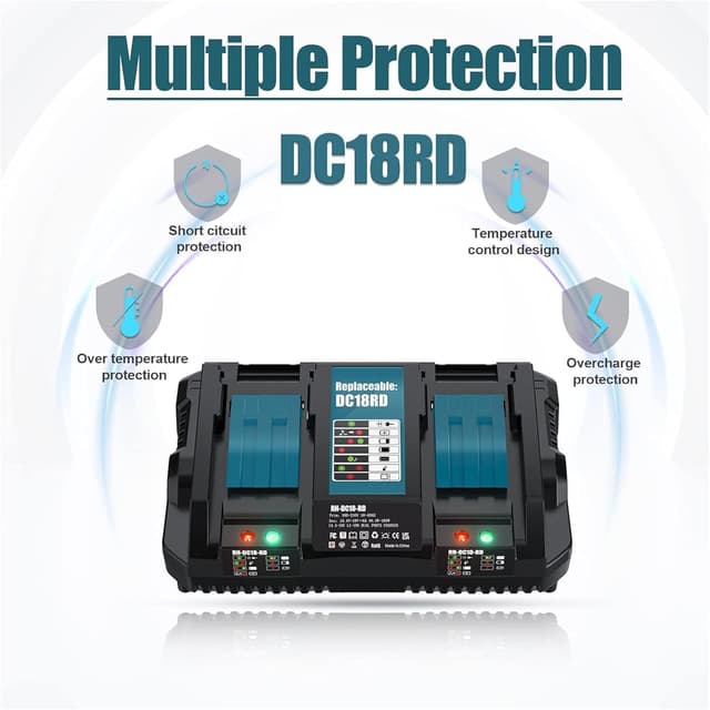 Thumbnail 6 de Makita 18V BL1860B 8.0Ah Ersatzakku Set