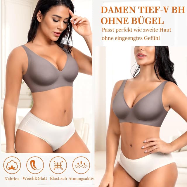Thumbnail 4 de Nahtloser V-Ausschnitt BH für Damen