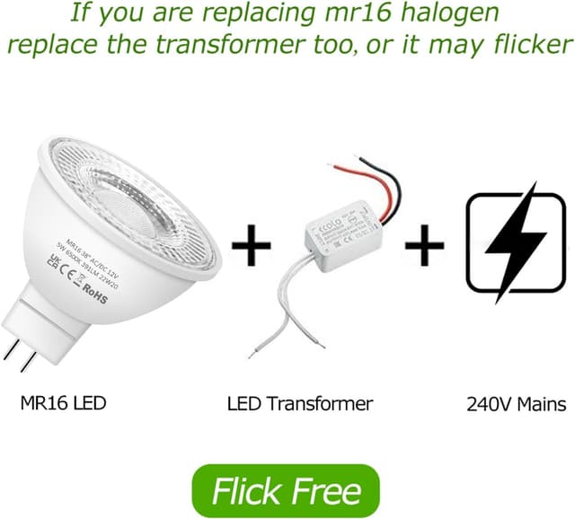 Thumbnail 1 de Nottac MR16 LED bulbs 5W 12V 6 pack