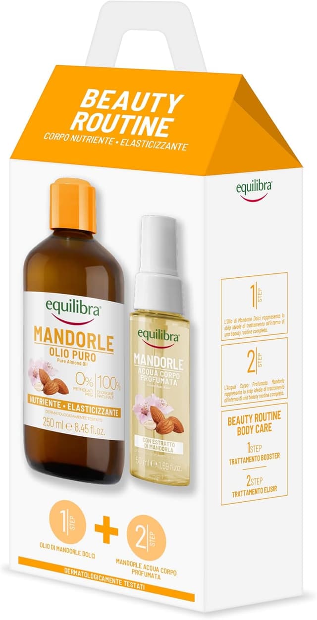 Detalle de Equilibra Beauty Routine Corpo Nutriente Elasticizzante con Olio di Mandorle e Acqua Corpo Profumata