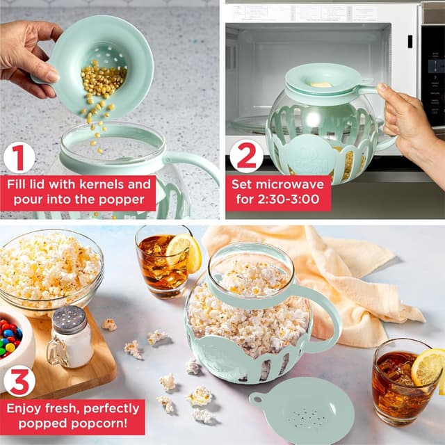 Detalle de Ecolution Micro-Pop Microwave Popcorn Popper 3-Quart