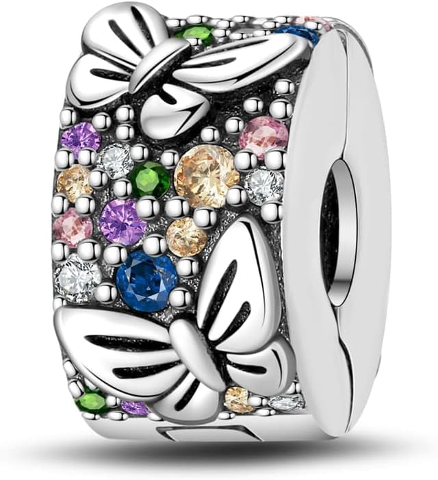 Thumbnail 6 de KUNSIR Charm Anhänger Damen aus 925 Sterling Silber mit Zirkonia – kompatibel mit europäischen Armband- und Ketten-Charms