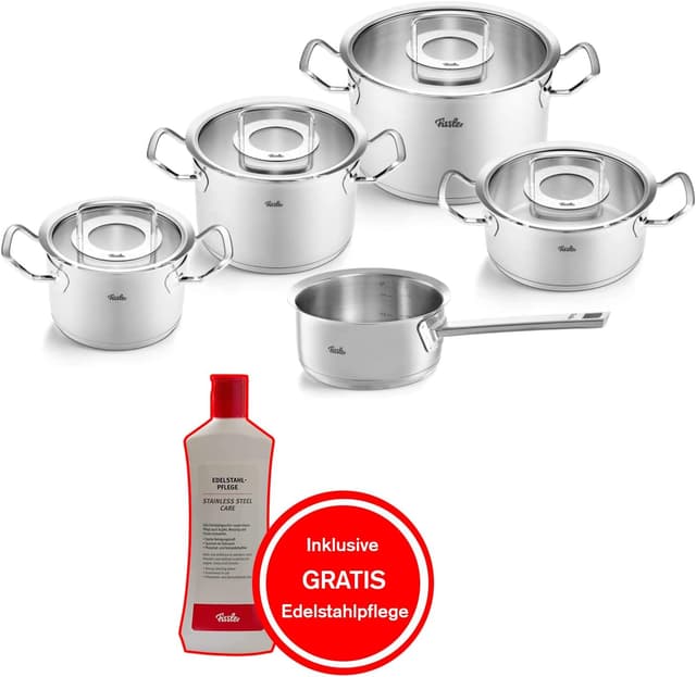 Detalle 2 de Fissler Original-Profi Set de Ollas de Acero Inoxidable