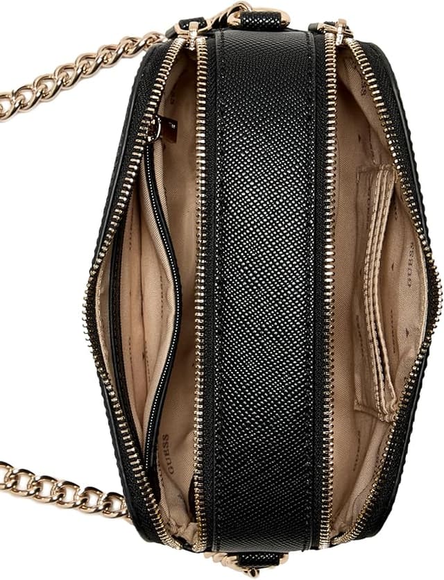 Detalle de Guess Noelle II Crossbody Camera Bag, negro