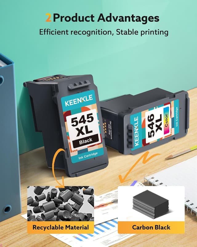 Detalle 2 de PG-545XL CL-546XL Multipack als Ersatz für Canon: 1x PG-545XL Black & 1x CL-546XL Tri-Farbe