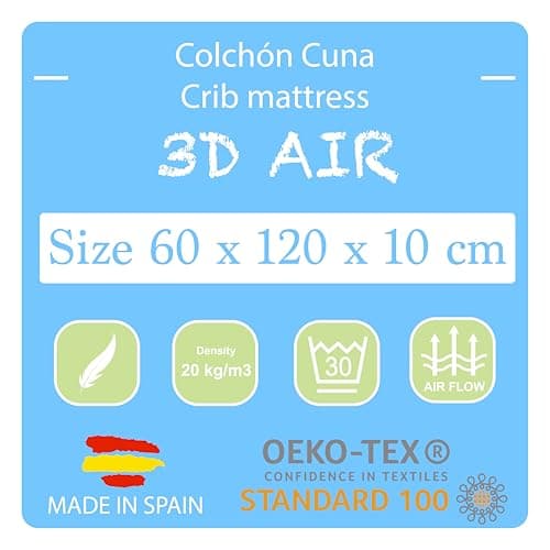 Thumbnail 5 de PEKITAS Colchón 3D Cuna 60 x 120 cm