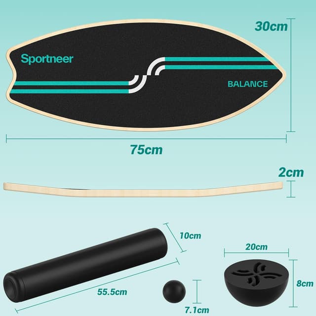 Thumbnail 3 de Sportneer Surfin Balance Board 8‑in‑1 Gleichgewichtstrainer