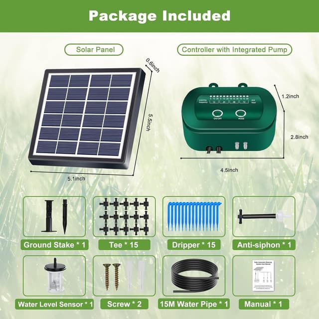 Detalle de Solar Bewässerungssystem 2024 Tröpfchenbewässerung