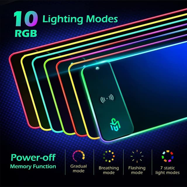 Thumbnail 2 de GIM Wireless Charging RGB Mouse Pad 15W