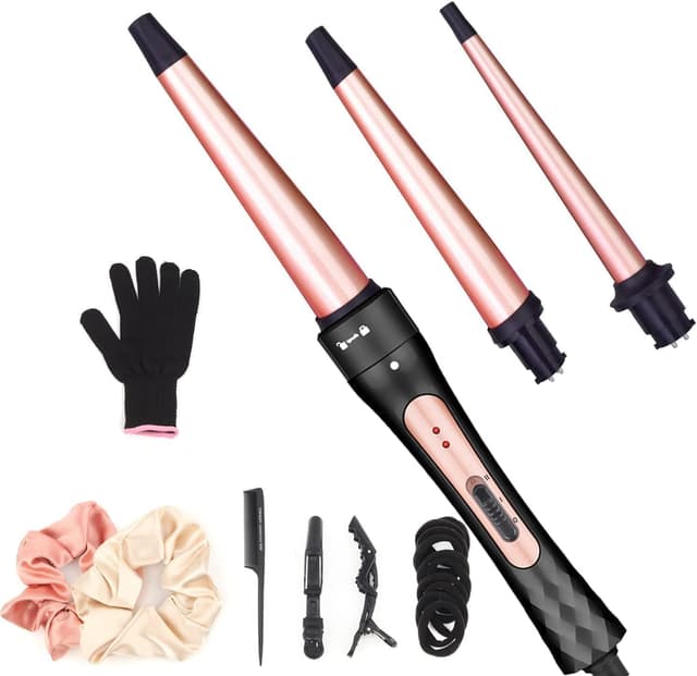 Detalle de Lockenstab 3 in 1 Lockenwickler Set für vielseitige Locken 🎀