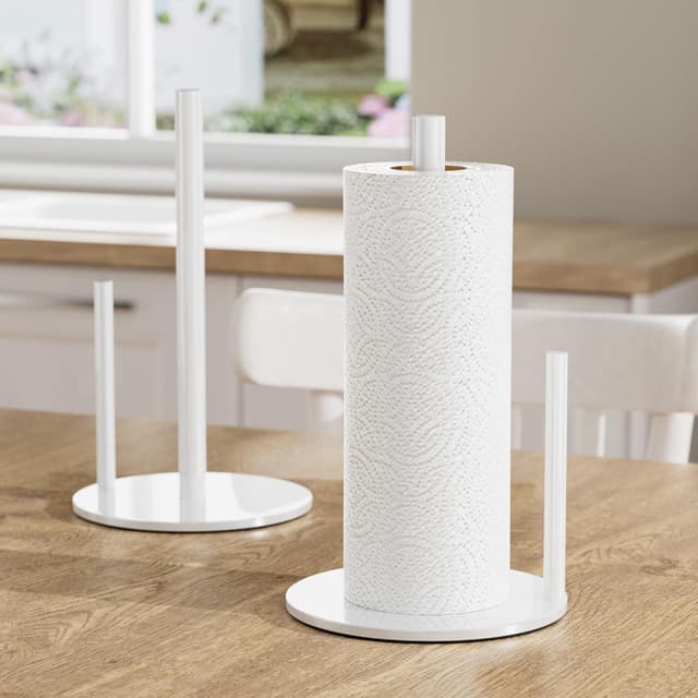 Thumbnail 6 de Weiß Küchenrollenhalter aus Edelstahl 11,8 cm