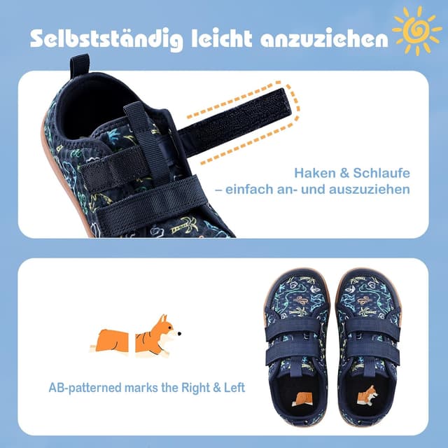 Detalle 2 de IceUnicorn Kinder Barfußschuhe (Breite Zehe) – atmungsaktive Aqua- & Strandschuhe mit Anti-Rutsch-Sohle