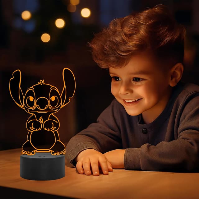 Thumbnail 6 de Stitch Lampe 16 Farben Nachtlicht